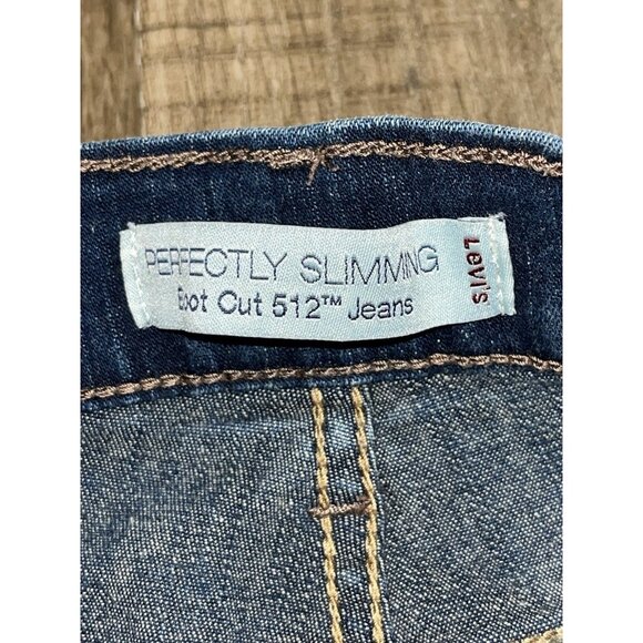 2 Pair Levi's Jeans Sz 16 Short Perfectly Slimming 512 & Relaxed Boot Cut 505 - Picture 3 of 11